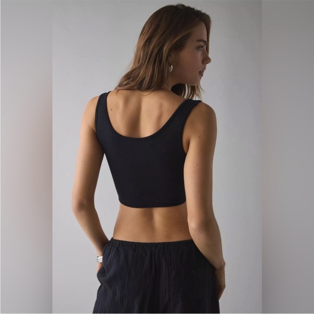 Out From Under Black Twist Front Tank Top - Picture 2 of 5